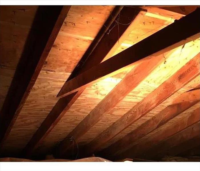 Repaired attic