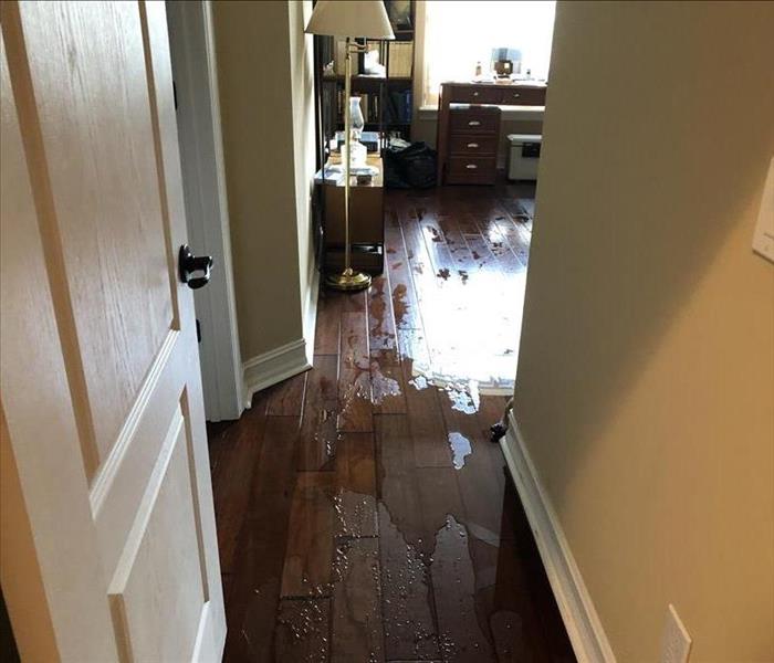 Storm and water damage in residential property 