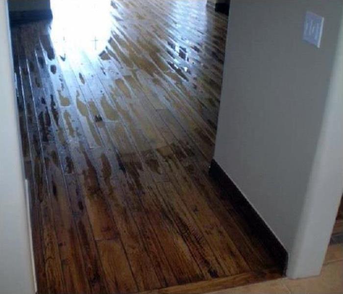 Hard wood floors repaired after water damage